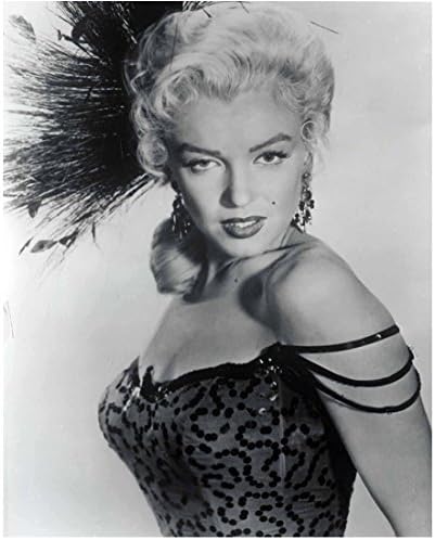 Marilyn Monroe struka Up Shot usne blago razdijeljena gola ramena crno-bijela 8 x 10 Inch Photo