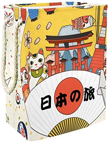 Tizorax šareni japanski turistički Poster Oxford tkanina sklopiva korpa za veš korpa kanta za prašinu skladište