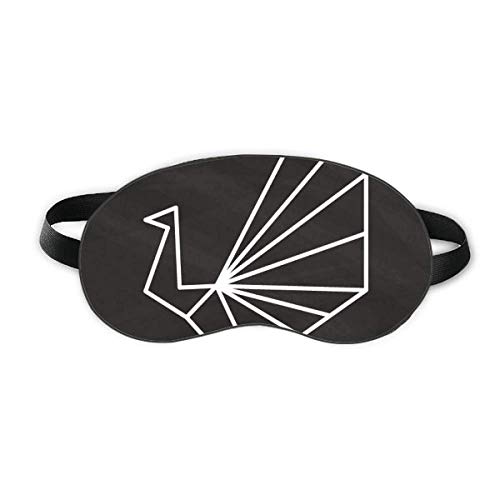 Sažetak Origami paun geometrijski oblik Spavaći štit za oči Soft Night Poklopac za sjenilo