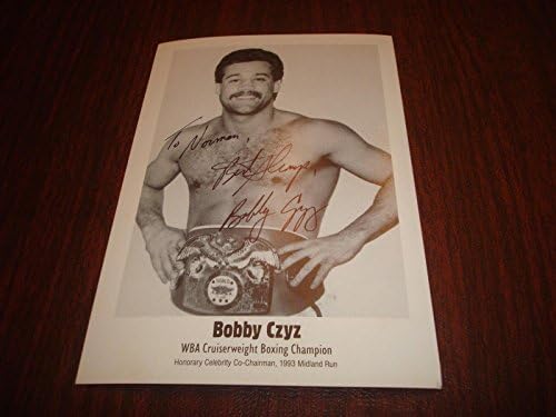 Bobby Czyz WBA boxing prvak potpisao 5x7.5 FOTO autentičan autogram SR2 - autogradna oprema boksa