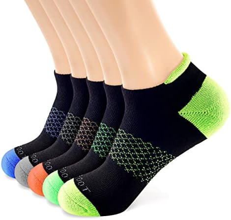 MONFOOT 5-10 pari atletske jastučiće za trčanje performanse pete Tab gležanj čarape za muškarce / žene