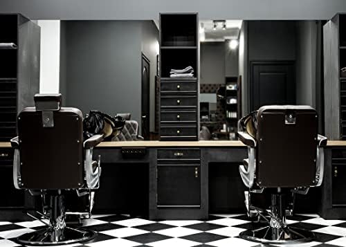 BELECO 10x8ft tkanina Retro Barber Shop pozadina Frizerski Salon barber stolica ogledalo frizerski Frizerski