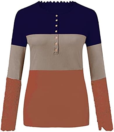 Pletna košulja od vaflene kauzalne osnovne sportske košulje lagana pletena bluza s dvostrukim bluzama Bluze