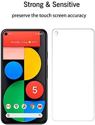 Ailun Zaštita ekrana za Google Pixel 5a 5G kaljeno staklo 2 pakovanje + 2 paketa zaštita sočiva kamere Ultra Clear futrola protiv ogrebotina