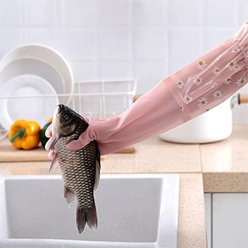 N / A kuhinjske rukavice za pranje posuđa Dugi rukav sa gumenim rukavicama za čišćenje u domaćinstvu vodootporne