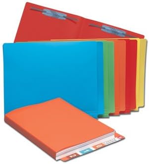 AMC plastike FLD0004-RD pismo veličina Full Cut kraj Tab Poly file Folders-crveno-Pack od 24