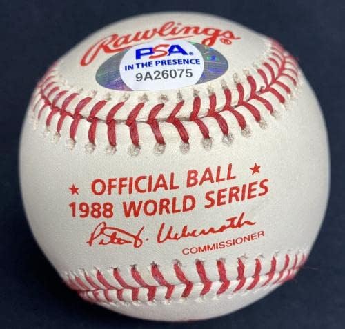 Orel Hershiser 1988 WS MVP CY potpisao je 88 logo Svjetski serija Baseball PSA holo - autogramirani bejzbol