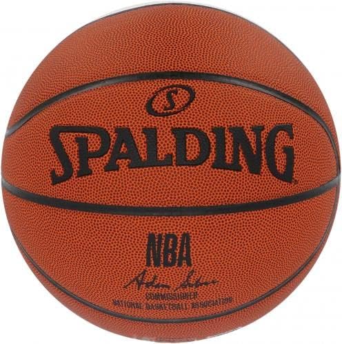 Khris Middleton Milwaukee Bucks Autographing White ploča Košarka sa natpisom 21 NBA Champ - autogramirane košarkama