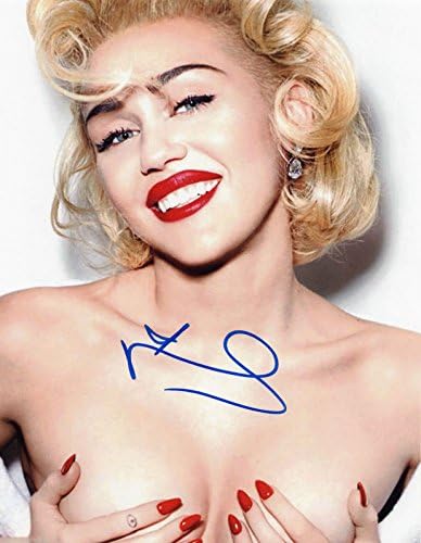 Fotografija Miley Cyrus potpisana autogramom 8 x 10