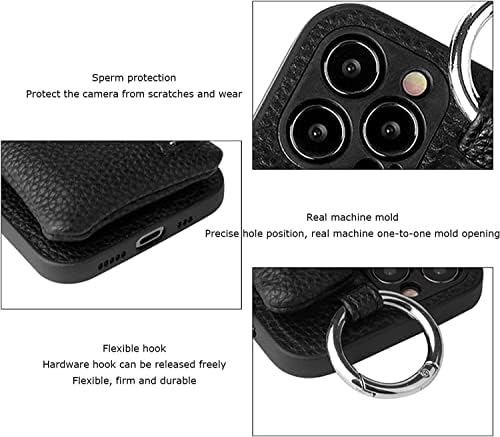 Iotup Crossbody torbica za iPhone 14/14 Plus / 14 Pro / 14 Pro Max, odvojiva torbica za držač kreditne kartice