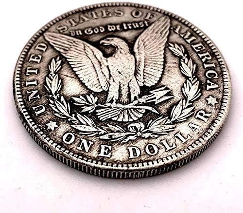 1921 reljefna lubanja u obliku srca i srebrna medalja Copysovevenenir Novelty Coin Coin poklon