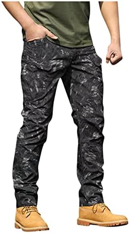 Muške povremene teretne hlače Flex Army Camo Vojne hlače Stretch teret lagane borbene radne pantalone