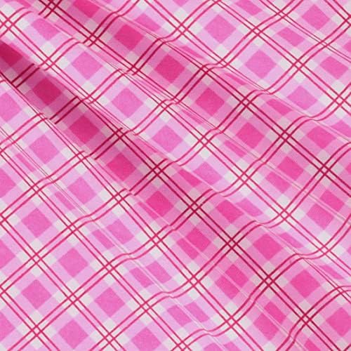 Mook Fabrics flanel Snuggy PRT mali Argyle, roze, 15 Yard Bolt