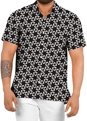 Ubst Muške ljetne košulje s kratkim rukavima prema dolje Vrhovi grafički print Havajska majica opuštena