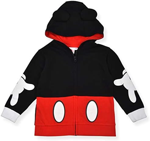 Disney Mickey Mouse Boys 'Zip up hoodie za novorođenčad i dijete - crno