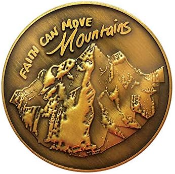 Vjera može premjestiti planine Challenge novčić, antikni pozlaćeni, pitati i daje vam se novčić