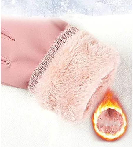 Wxbdd zimske ženske rukavice sa ekranom osetljivim na dodir termo flis obložene guantes rukavice pune otporne na prste