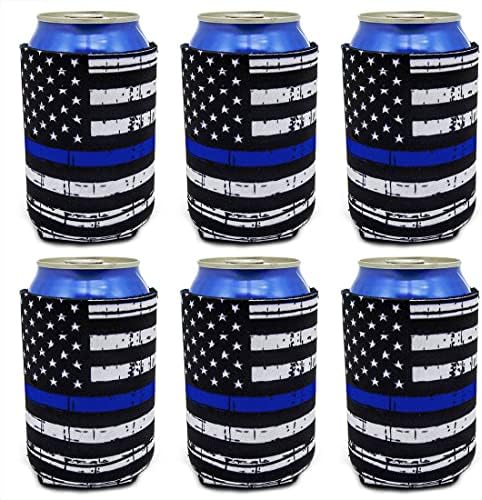 Mogu li hladni rukavi SAD-u tanka plava linija zastava može pokriti hlače pića pivo limenke za pivo za izolatore