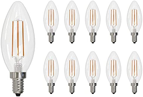 Bulbrite 776627 LED žarulja sa žarnom niti, E12 kandelabra baza za upotrebu u lusterima, privjescima i Svijećnjacima,