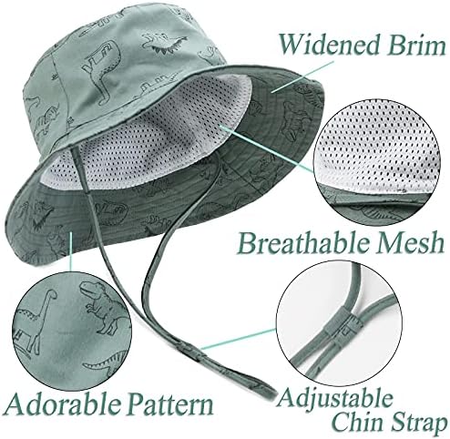 Baby šešir za sunčanje Summer UPF 50+ zaštita od sunca kapa za šešire sa širokim obodom za dojenčad i malu