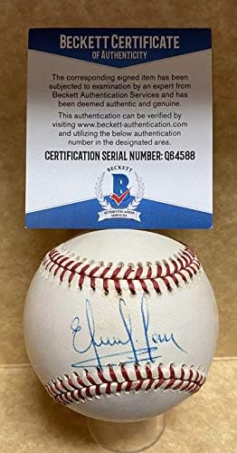 Eduardo Perez Atlanta Braves potpisali su autogramirani n.l. Bejzbol Beckett Q64588