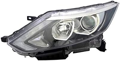 Lijevo prednje svjetlo kompatibilno sa Nissan Qashqai 2013 2014 2015 2017- VP1597L prednja lampa za automobil prednja lampa prednja svjetla bočni farovi vozača montažni projektor hrom siva LHD
