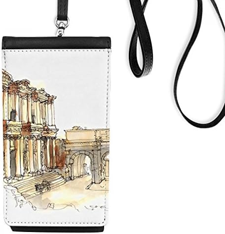 Ephesus u izr Turskoj Art Deco Poklon modni telefon novčanik torbica Viseće mobilne torbice Crni džep