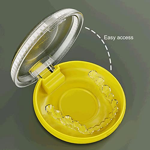 Yesbay držač kućišta za zadržavanje korisna sigurna vodootporna sigurna posuda za proteze žuta