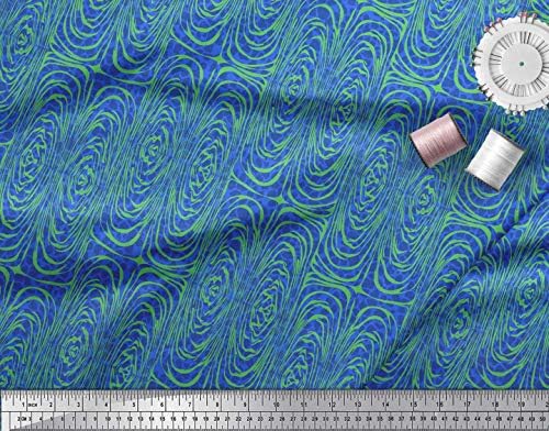 Soimoi plava pamučna tkanina za dres Zebra & amp; leopard tkanina za štampanje životinjske kože u dvorištu širine 58 inča