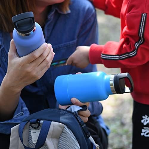 Mollcy Kids boce za vodu, novi slamki sa širokim ručkom, široka boca od nehrđajućeg čelika, BPA, dvostruki