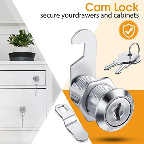 6 Pack ormar za zaključavanje poštansko sanduk za zaključavanje ladica za zaključavanje Cam Lock 5/8 inča