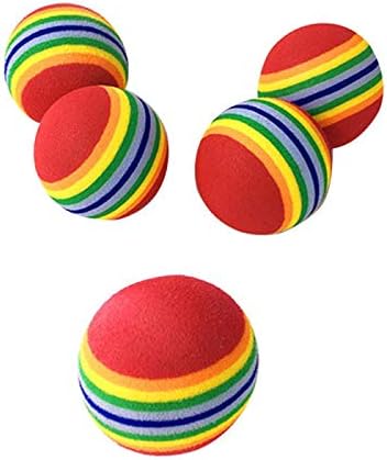 Cyw 5 kom. Rainbow Eva igračke za kućne ljubimce Interaktivna zvečka Scrattle Scrattle Eva Ball Trening kuglice za kućne ljubimce TOYS Cat Pas Play Chewing Pribor