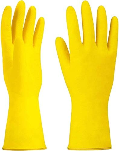 Beauty Hands Latex rukavice za čišćenje posuđa za višekratnu upotrebu, podstava jata, kuhinjske rukavice 1 par