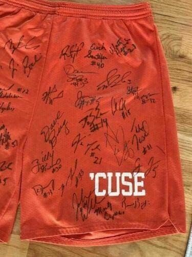 Syracuse Košarka potpisana kratke hlače 36 potpisanih JSA Melo + Pearl + Boeheim - Košarke sa autogramima