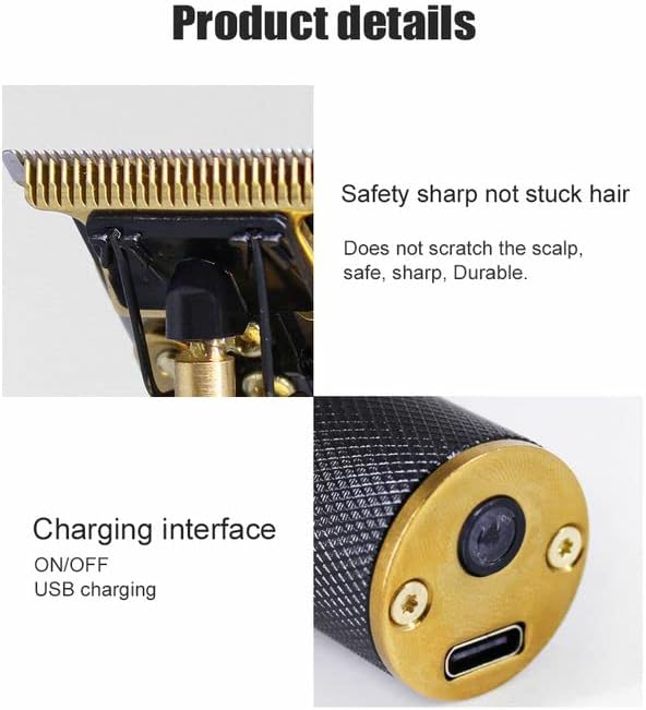 KIKOOPUS Akumulatorski punjivi trimer za kosu metalni komplet za tijelo za kućni Salon