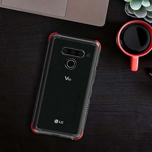 Ghostek Covert dizajniran za LG V50 tankih 5g Case Clear Silikonski branik Poklopac telefona ultra tanka tanka fit kože bežična punjenje Kompatibilni tvrd udarne udarne zaštite od teške opreme -