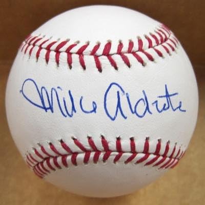 Mike Aldrete Yankees / Giants potpisali su autogramirani m.l.baseball w / coa - autogramirani bejzbol