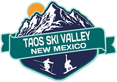 Taos Ski Valley New Mexico Ski avanture Suvenir 4 inčni frižider Magnet Mountain Dizajn