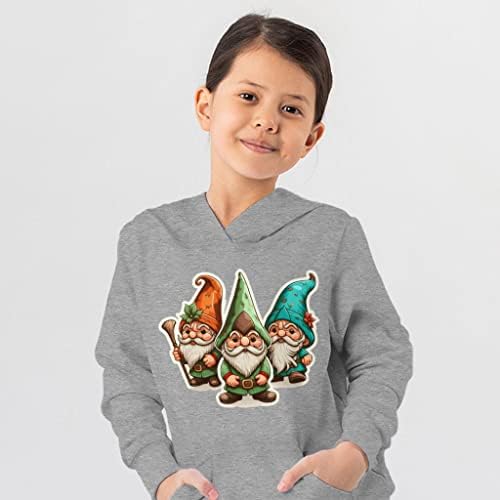 Slatka crtana dječja spužva Fleece Hoodie - Gnome Kids 'Hoodie - šareni hoodie za djecu