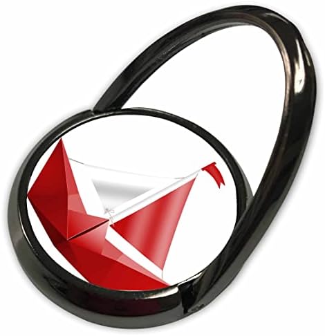 3Droza Slatka ilustracija jedrilice crvene i bijele papirne - telefonske prstenove