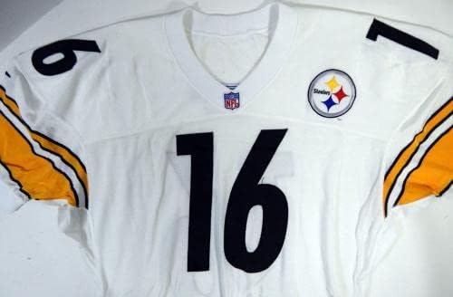 1998 Pittsburgh Steelers # 16 Igra izdana Bijeli dres 48 DP21176 - Neintred NFL igra rabljeni dresovi