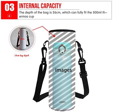 Frusstrie Neoprene torba za boce za vodu za odrasle Djeca sa remenom Plastična teretana Workout Fitness