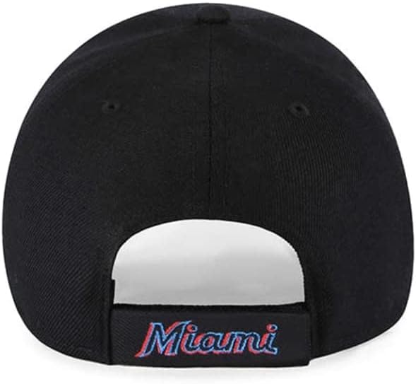 '47 miami marlins muns ženska dva tona MVP podesivi Velcroback crni teal šešir sa logotip u boji