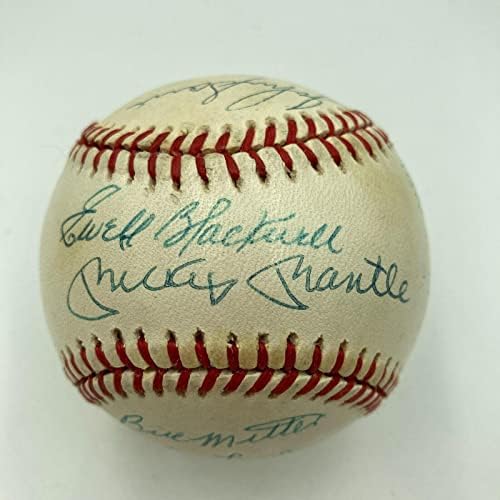 1953. New York Yankees World Series TEMS TEMS potpisao bejzbol Mickey Mantle JSA - AUTOGREMENA BASEBALLS