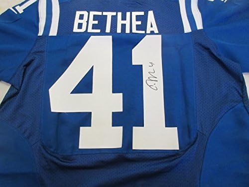 Antoine Bethea AUTOGREMED Džessey Indianapolis Colts W / Proof Slika antoine potpisivanja za nas, Indianapolis