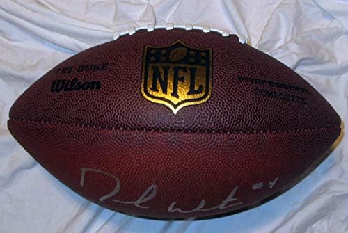 Deshaun Watson AUTOGREGE Wilson NFL Shield Fudbal W / Dokaz, slika Deshaun potpisivanje za nas, Houston