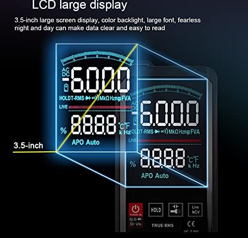 SJYDQ multimetar osjetljiv na dodir automatski automatski digitalni multimetar 6000 broji inteligentni skeniranje