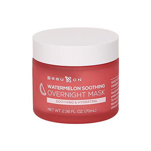 Beaukon lubenica umirujuća maska za noć, hidratantna i hidratantna maska za spavanje, svi tipovi kože