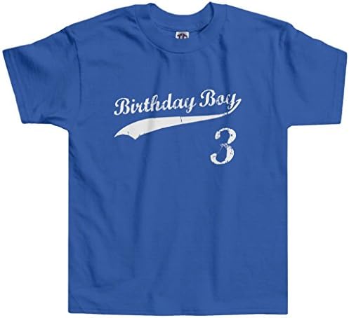 ThreadRock Male Boys 'Rođendanska dječaka Trogodišnja majica Toddler