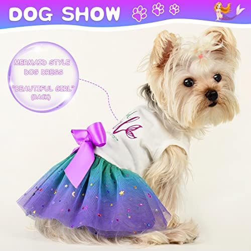 Pas haljine za male pse Djevojke za pse Odjeća Tulle Puppy Suknje Tutu kućni ljubimci Princess Bowknot haljina